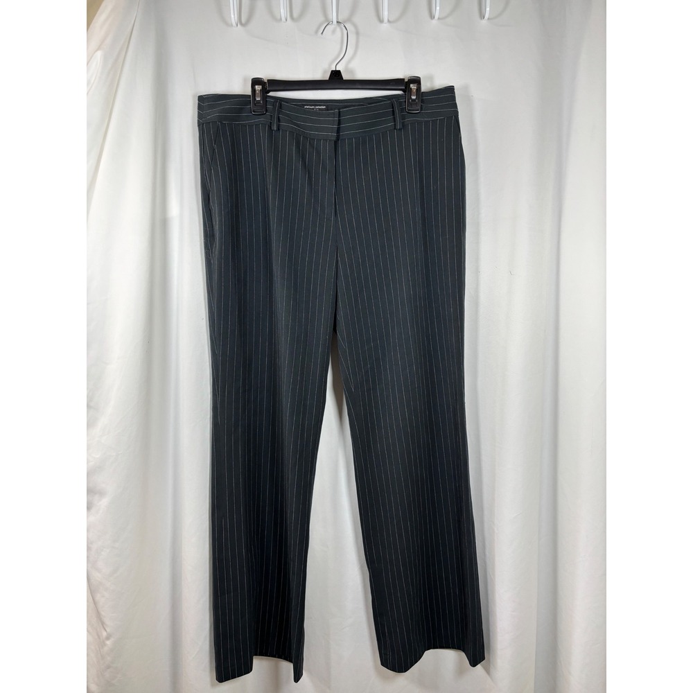 Oleg Cassini Platinum Collection Womens 16 Pinstripe Straight Leg Dress Pants